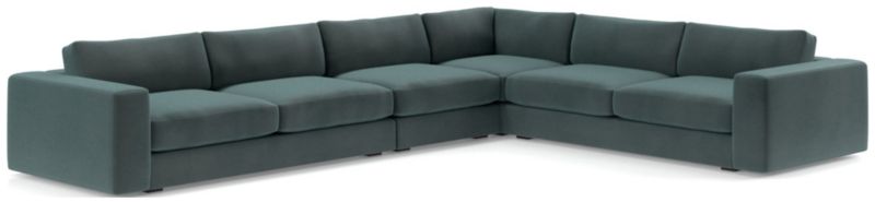 Oceanside Low Deep-Seat 4-Piece Corner Sectional Sofa - image 0 of 10