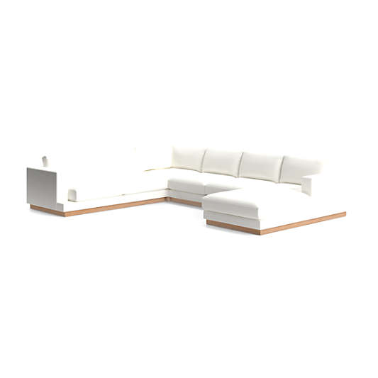 Tidal 4-Piece L-Shaped Sectional Sofa with Right-Arm Chaise
