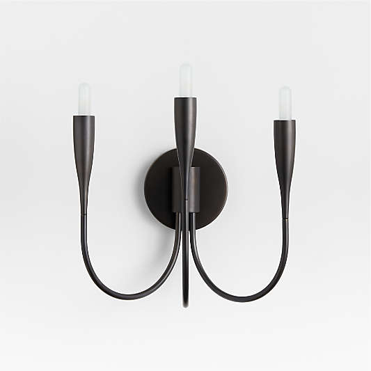 Iiona Black Candelabra Wall Sconce Light
