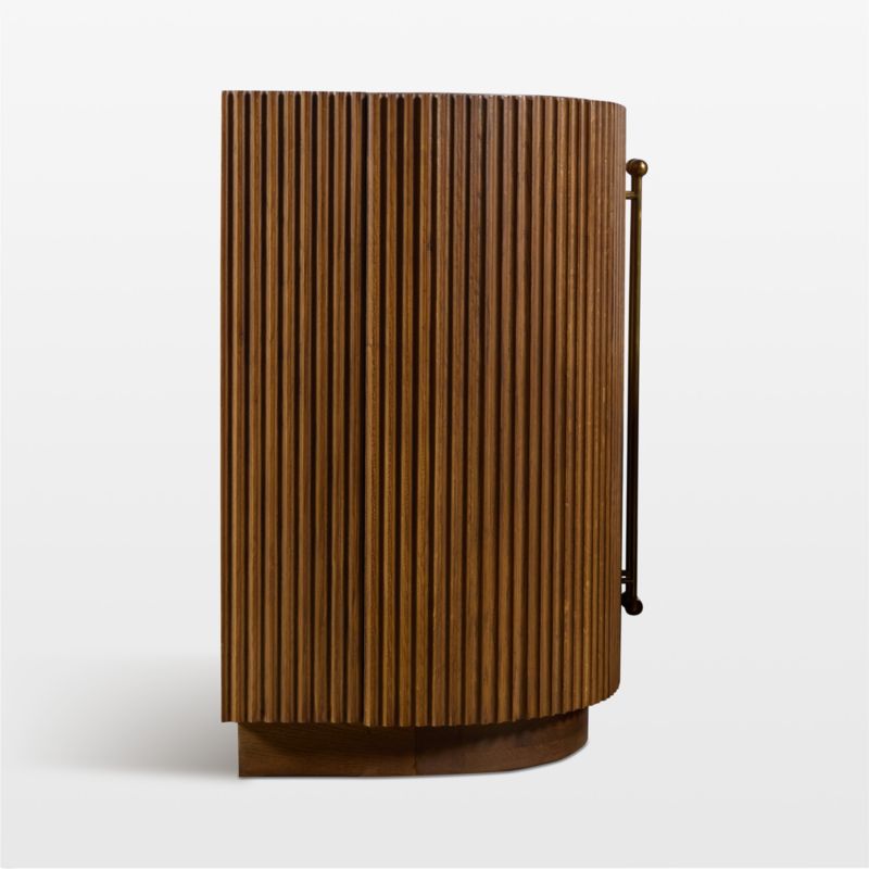 Coastline 72" Barley Wood Fluted Credenza by Brigette Romanek - image 4 of 7
