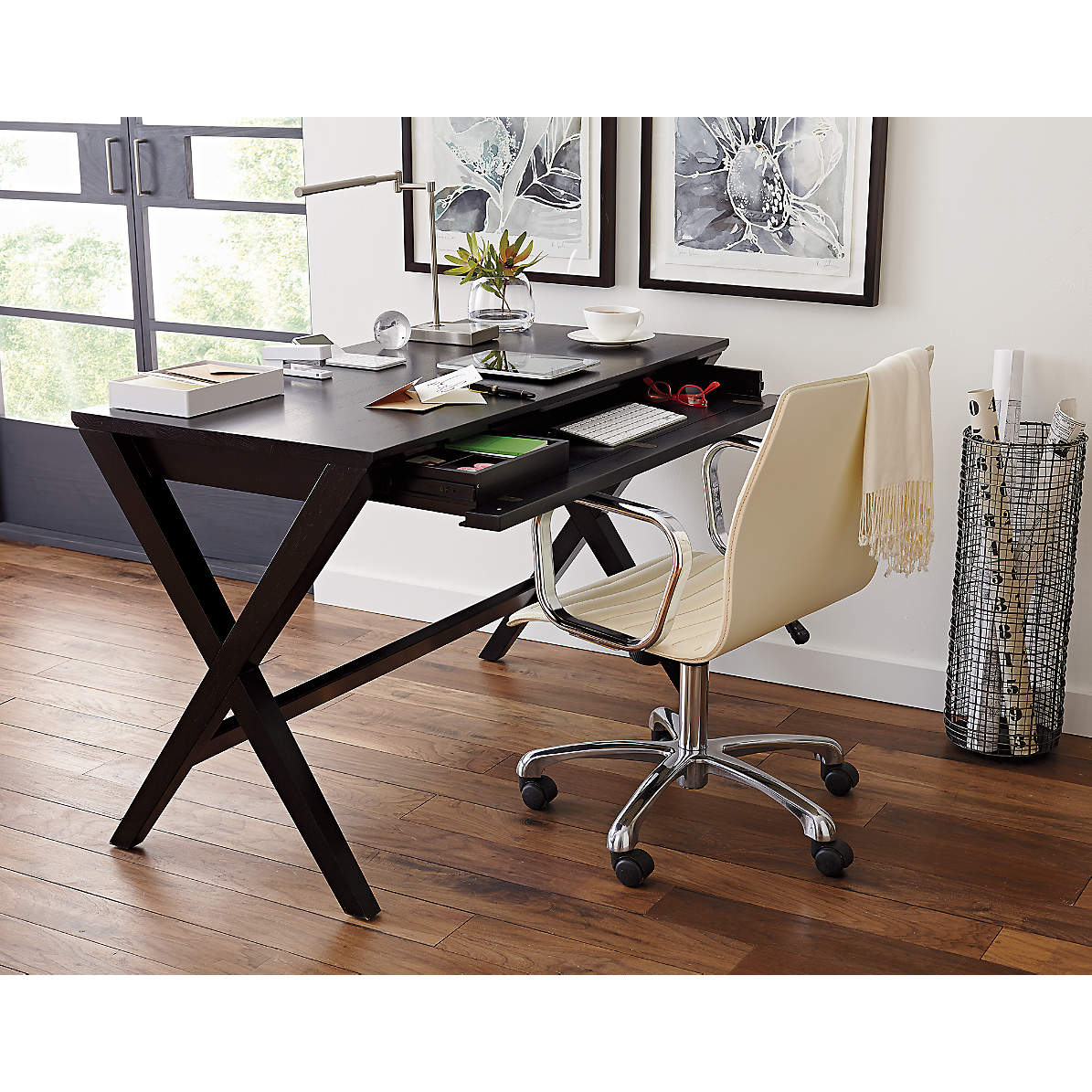 crate and barrel spotlight desk