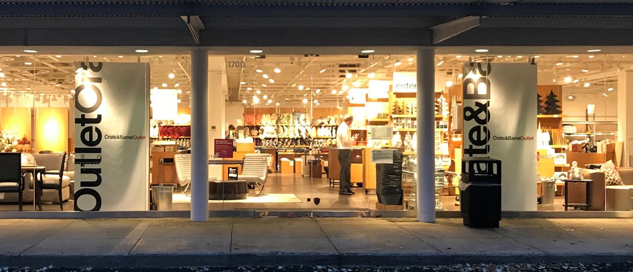 Crate and barrel furniture deals store near me