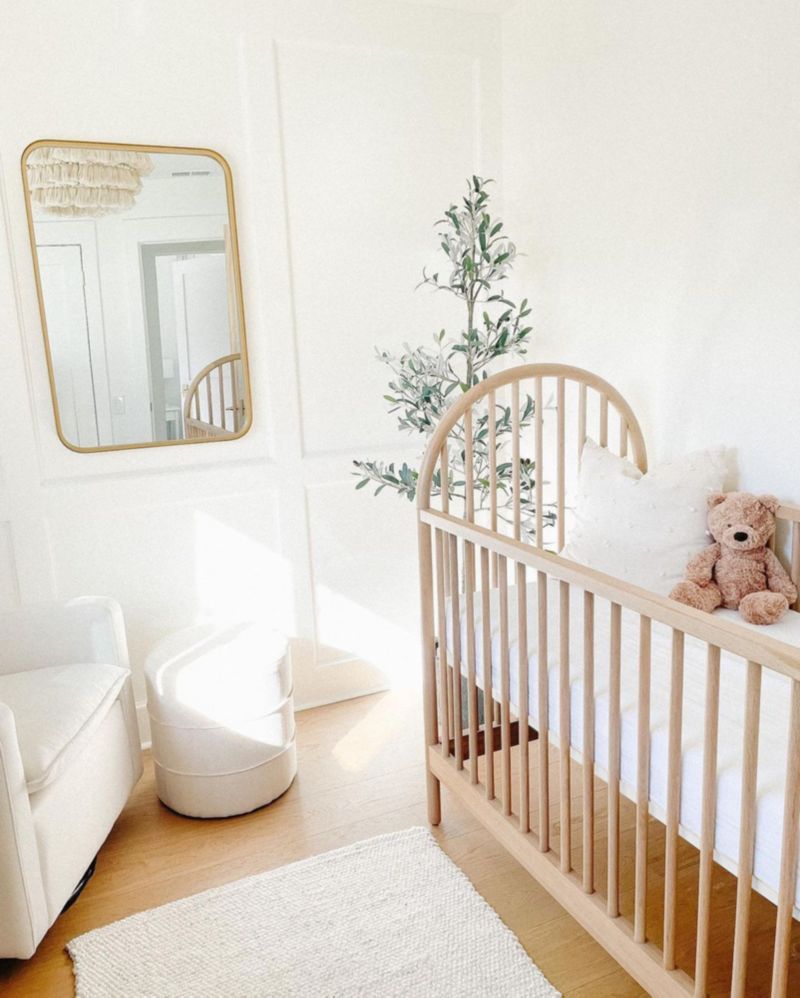 Canyon Natural Spindle Wood Convertible Baby Crib with Toddler Bed Rail by Leanne Ford - image 9 of 19