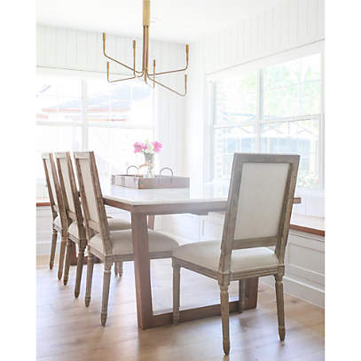 Crate&Barrel Clive 8-Arm Brass Chandelier